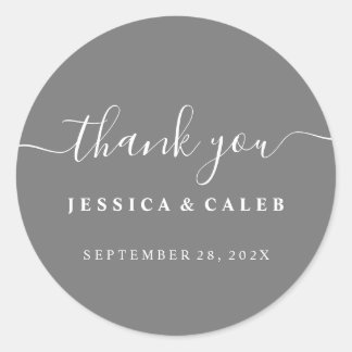 Tack Tackspar Sticker - Lägg till din färg Runt Klistermärke