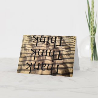 Tack! Tänka! Tänka! Tack Kort