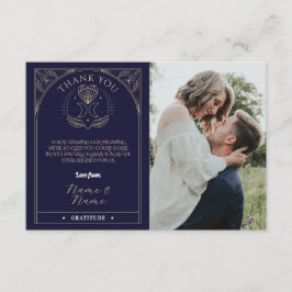 Tack Tarot Måne Crystals Hearts Bröllopskort Tilläggskort