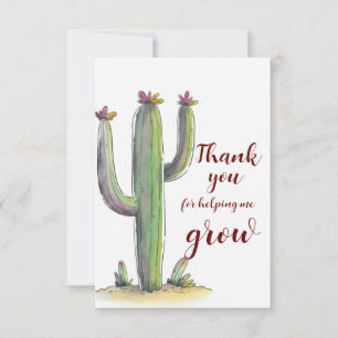 Tack Teacher Cute water color cactus