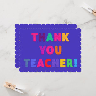 Tack Teacher Felt Kolla Brev Cute