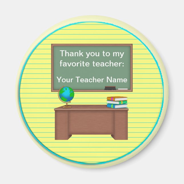 Tack Teacher Gifts Magnet (Framsidan)