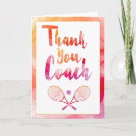 Tack Tennis Coach Greeting Card