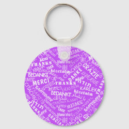 Tack Text Keychain Multi Language Ord Nyckelring