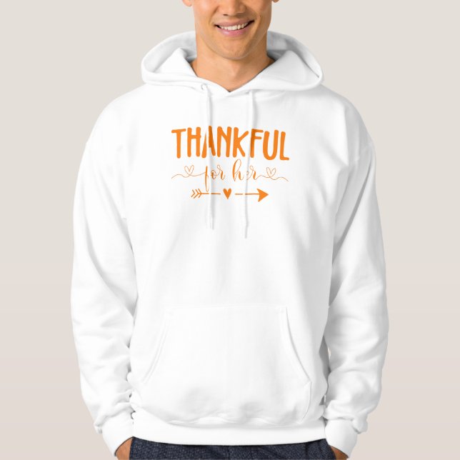 Tack, Thanksgiving Manar. Hoodie (Framsida)