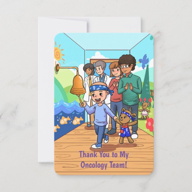 Tack till anteckningskort för mitt Oncologiteam (Framsida)