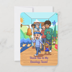 Tack till anteckningskort för mitt Oncologiteam