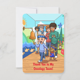 Tack till anteckningskort för mitt Oncologiteam