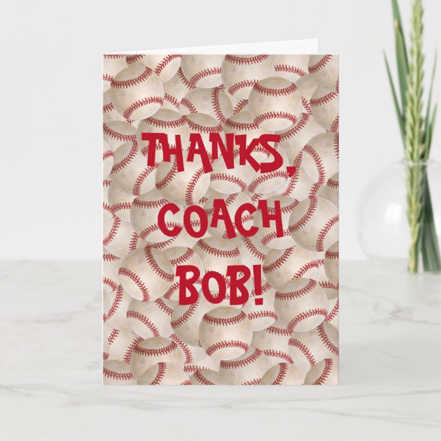 Tack till baseballlagledaren (Framsida)