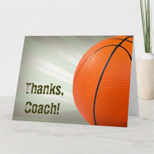 Tack till Basketball Coach Kort
