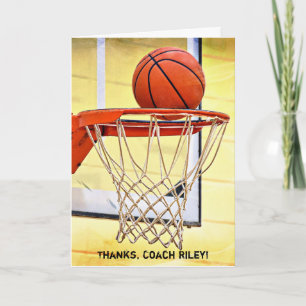 Tack till Basketball Coach Kort