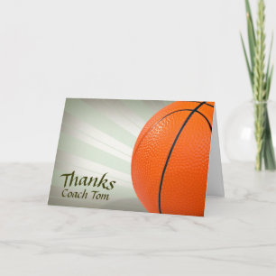 Tack till baskettränaren kort