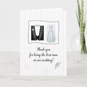 Tack till bäste man med Tuxedo Bröllop Dress Kort