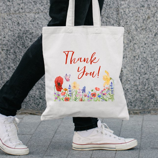 Tack till blommigtens uppskattningslärare tygkasse (Skapare uppladdad)