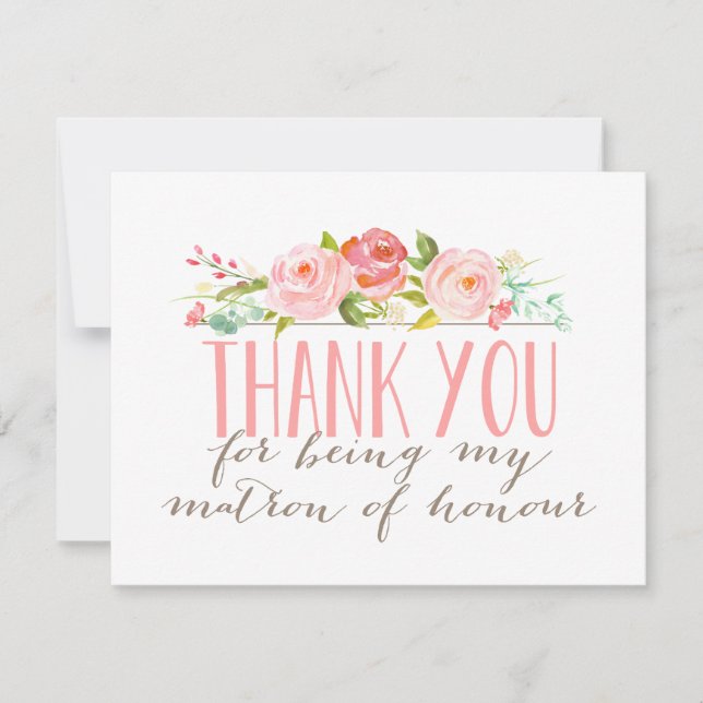 Tack till Bröllopsflickan Kort (Framsida)