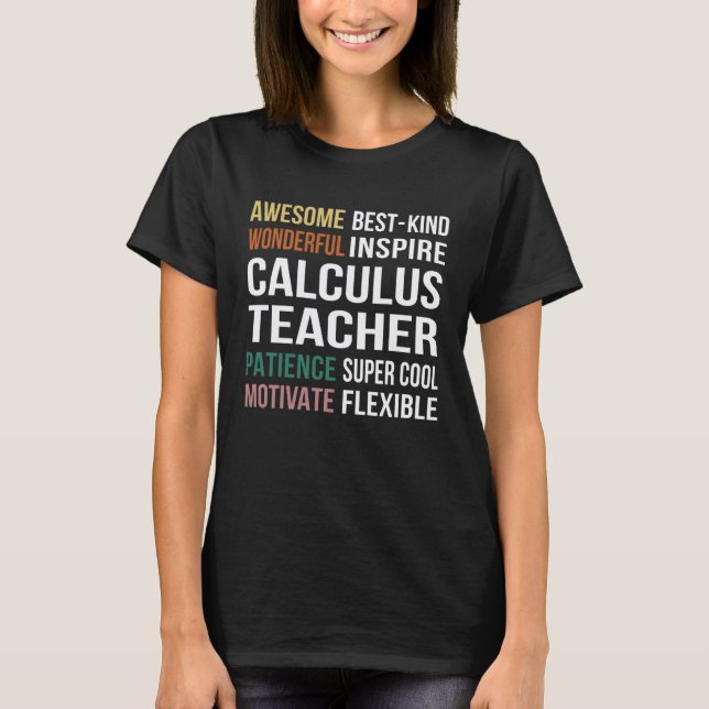 Tack till Calculuslärare T Shirt (Framsida)