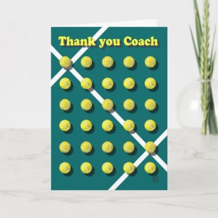Tack till Coach-personligen Kort