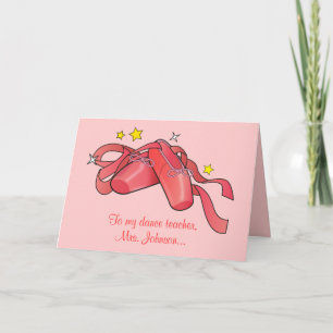 Tack till Dance Teacher: Red Ballet Shoes