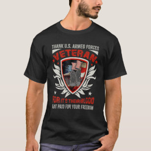 Tack till de amerikanska väpnade styrkorna Vetera T Shirt