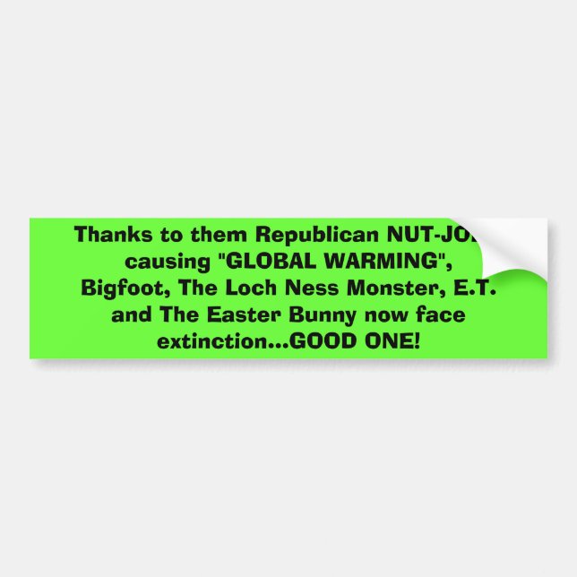 Tack till dem orsaka för republikan NUT-JOBS Bildekal (Framsidan)