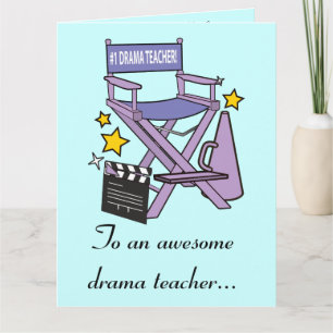 Tack till Drama-lärare från Cast and Crew Kort