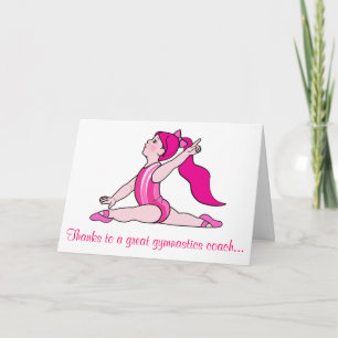 Tack till en Gymnastics Coach Kort