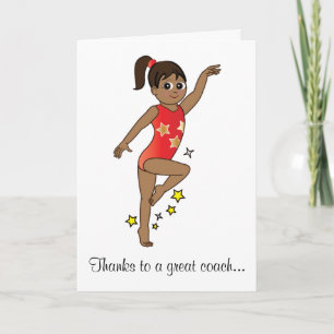 Tack till en Gymnastics Coach Kort