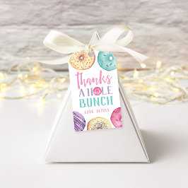 Tack till en Hål Bunch | Donut Favor Presentetikett