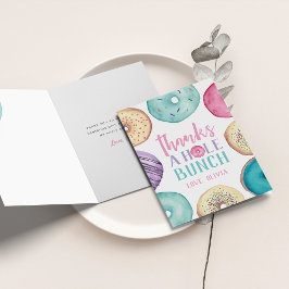 Tack till en Hål Bunch | Personlig Donut Kort