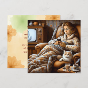 Tack till en Online-vän   Chronic Ill Kort