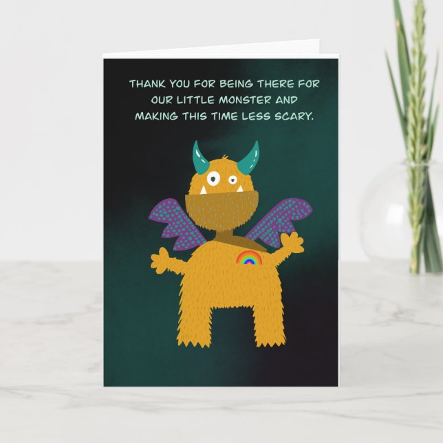 Tack till er lärare, förskolelärare, förskoleperso kort (Framsida)