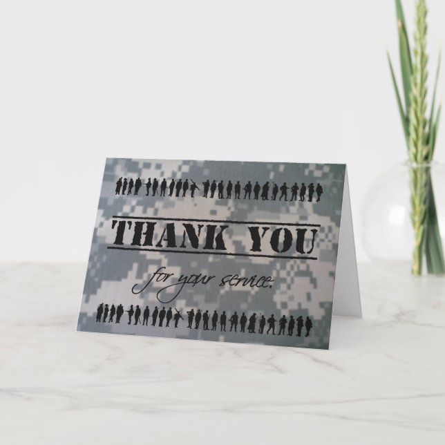 Tack till er militära veteran Hero (Framsida)