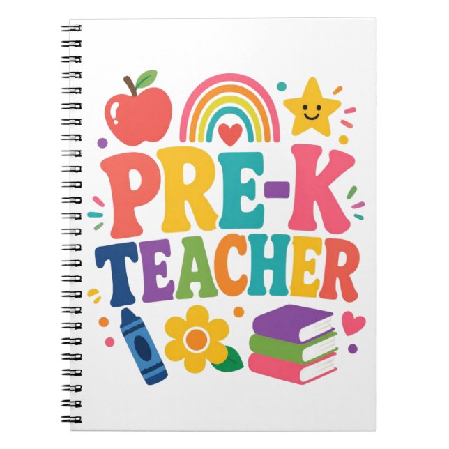 Tack till förskolelärare anteckningsbok (Framsidan)