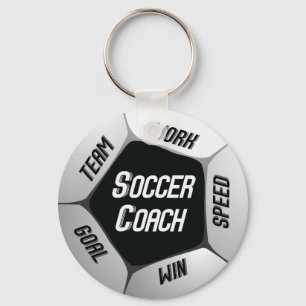 Tack till fotbollscachen Boll Nyckelring
