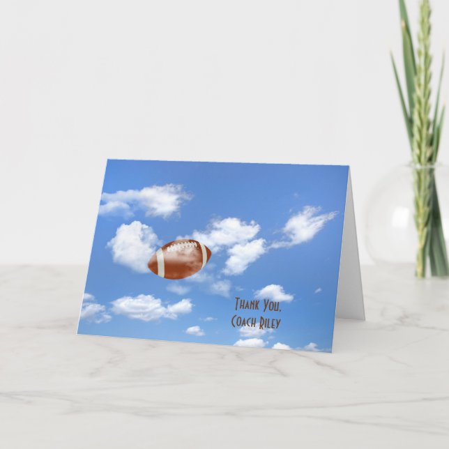 Tack till fotbollscachen kort (Framsida)