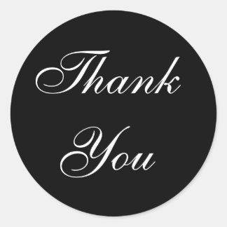 Tack till gåvan runt klistermärke