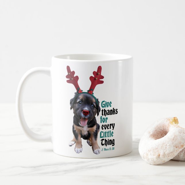 Tack till ge varje liten sak kaffemugg (Med munk)