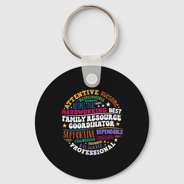 Tack till Groovy Family Resource-koordinator Nyckelring (Framsida)