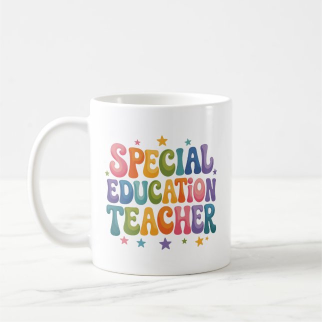 Tack till lärare i specialpedagogik kaffemugg (Vänster)