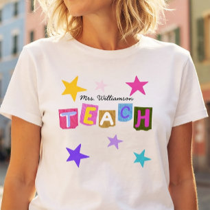 Tack till läraren Tjej Lärarpresent Modern T Shirt