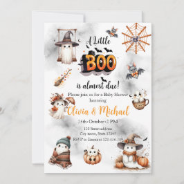 Tack till lilla Boo för baby shower-present Inbjudningar