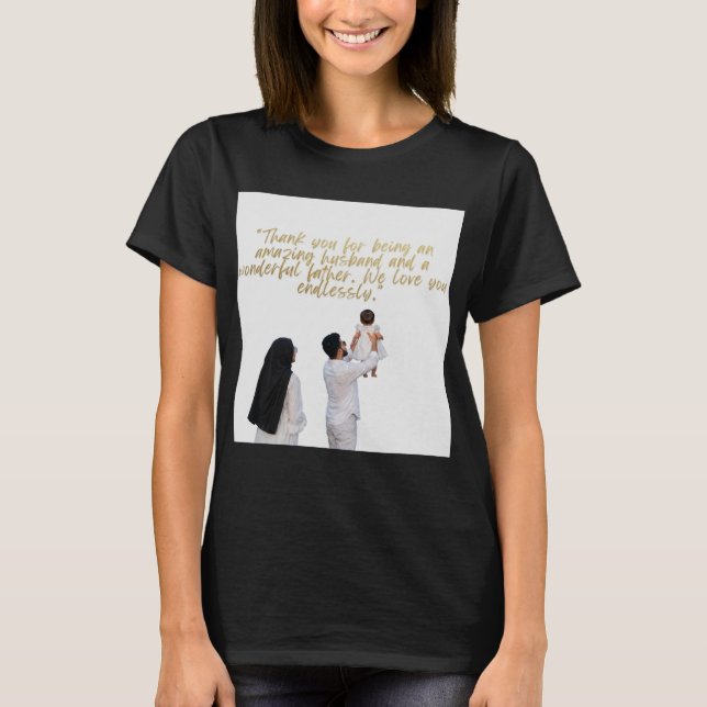 Tack till make och far t shirt (Framsida)