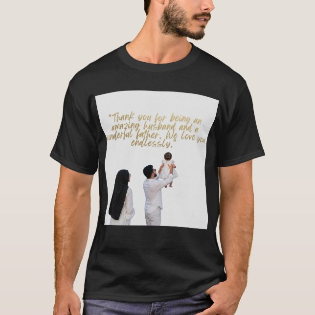 Tack till man och far t shirt (Framsida)