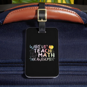 Tack till matematiklärare - Var fantastisk Bagagebricka