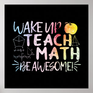 Tack till matematiklärare - Var fantastisk Poster
