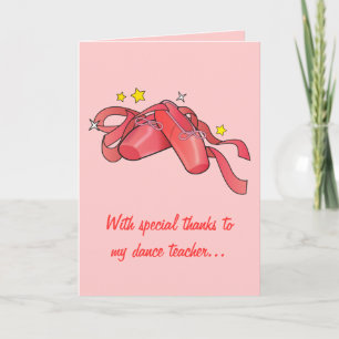 tack till Min danslärare: Red Ballet Shoes