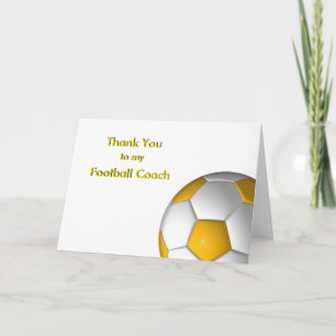 Tack till min fotboll- & fotbolllagledare kort
