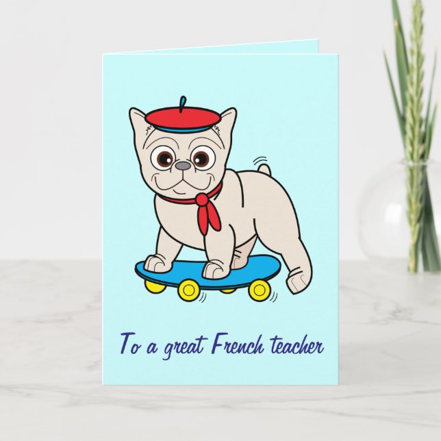 Tack till min Fransk lärare (Framsida)