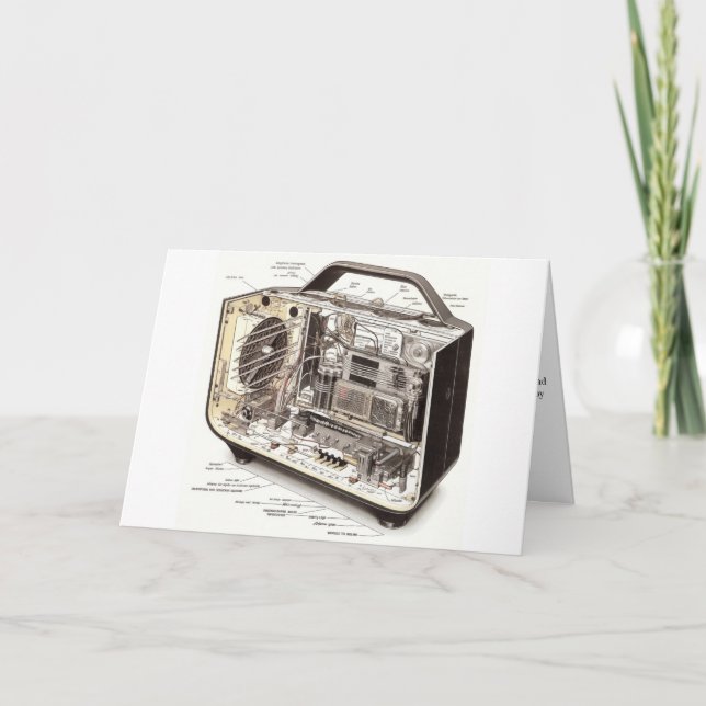 Tack till min make - radio kort (Framsida)