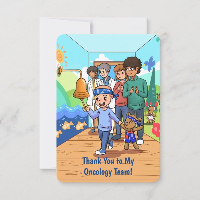 Tack till mitt onkologiteam! kort (Framsida)